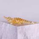 Crocodile Figurine Gold Clear Acrylic Alligator Statue Crystal Finish, Animal Statues Home Decor Alligator Souvenir, for Office Coffee Table TV Cabinet Entrance Luxury High End Christmas Decoration