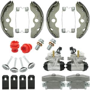 M MATI Front Brake Wheel Cylinders & Adjusters & Shoes for Honda FourTrax 300 TRX300 2x4 1993-2000 (Left&Right) 45340-HC4-000 45370-HC4-505 45350-HC4-505