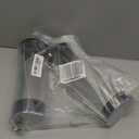 Straw Holder for Standard Size Drinking Straws, Acrylic Plastic Straw Dispenser for Counter with Lid Black - Pack of 2(Straws Not Include)