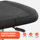 TASALON Multi-Use Footrest Stool Adjustable Height with 360 Rolling Lockable Wheels,Rest Ottoman,Office Footrests,Video Game Stool for Gaming for Home Office- Black