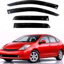 KPY Rain Guards Fit for 2004-2009 Toyota Prius, Out-Channel Window Visors Vent Wind Deflectors 4PC, Car Accessories for 04-09 Prius
