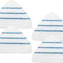 4 Pack Reusable Mop Pads Compatible with True & Tidy STM-500, STM-700 Steam Mops, Refills for Turonic ST3 Steam Mop Microfiber Washable Pads, Cloths for Floor Cleaning, Scrubbing and Floor Caring