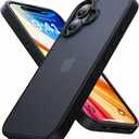 for iPhone 16 Case [16FT Military Grade Drop Protection], for iPhone 16 Phone Case Anti-Slip, Anti-Scratch, Slim Frosted Matte Translucent Cover,i Phone16 case 6.1",Frosted Black