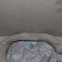 Cooling Dog Bed with Water Mat and Pillow, Waterproof Cooling Mat for Medium Small Dogs up to 50lbs, Pet Cool Pad with Summer Cool Fabric (Grey, G-Shaped)