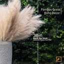 ZIFTY 7-Pcs 38"/3.1FT Faux Pampas Grass Large Tall Fluffy Artificial Fake Flower Boho Decor Bulrush Reed Grass for Vase Filler Farmhouse Home Wedding Decor (Beige&Taupe)