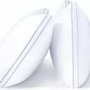 viewstar Bed Pillows King Size Set of 2, Firm Support Down Alternative Gusseted Pillows for Side, Back, or Stomach Sleepers, White