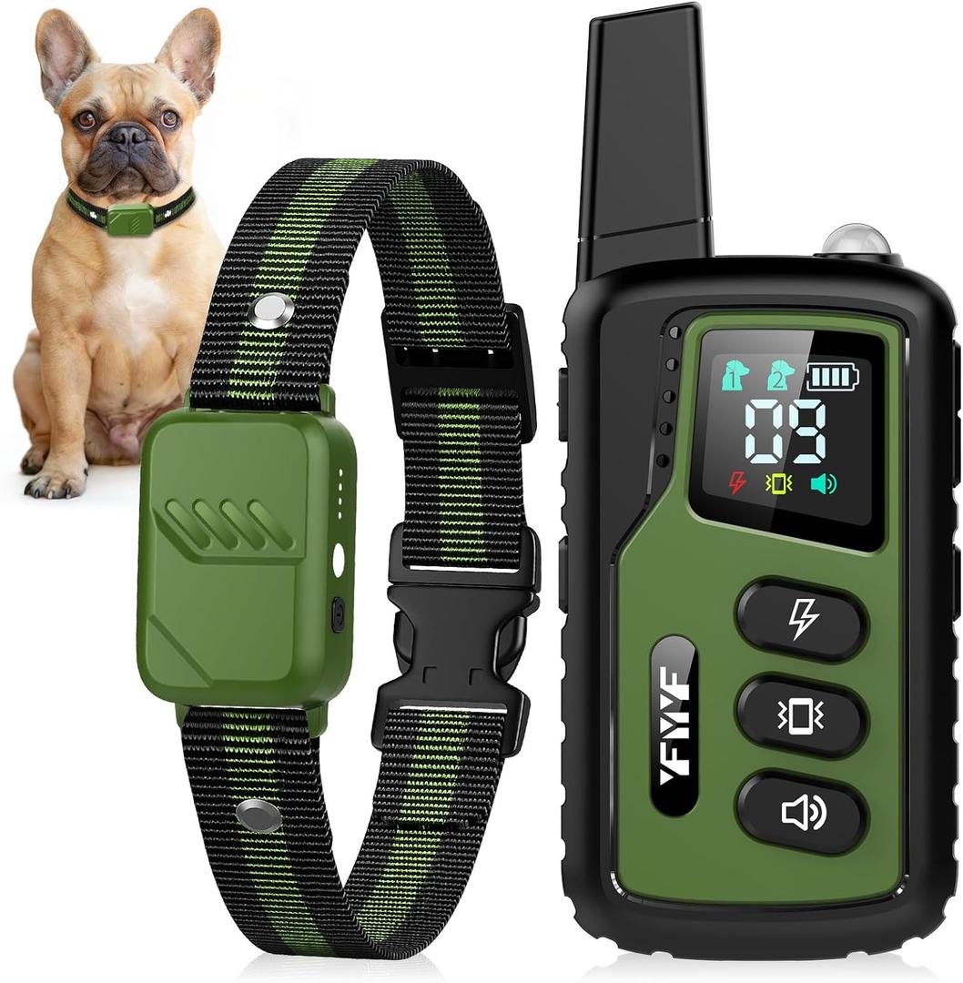 Ultimate Shock Collar for Dogs, 4500FT Dog Training Collar with Remote & IP68 Waterproof Electric Dog Collar with 3 Training Modes, Innovative Safer Light, Rechargeable E-Collar for All Breeds
