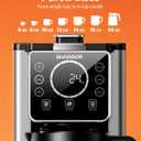 SHARDOR Single Serve & Carafe Coffee Maker, Dual Brew for K Cup Pods & Ground Coffee, Hot & Iced Drip Coffee Machine, 6-24oz Sizes, 95oz Removable Water Reservoir, 24H Programmable, Thermal Carafe