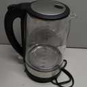 Cosori Electric Kettle, No Plastic Contact With Water, Wide Mouth For Easy Cleaning, Auto Shut Off, 1.7L Tea Kettle & Hot Water Boiler, Water Heater & Teapot, Borosilicate Glass, Black, 1500W (1.8 Quarts)