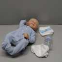 WOOROY Lifelike Reborn Baby Dolls- 18 Inch Baby Boy Doll, Full Vinyl Body Sleeping Dolls, Poseable Real Life Newborn Realborn Birthday Gift Toy with Doll Accessories for Kids 3+