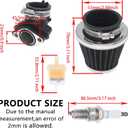 GY6 Carburetor 150cc for 4 Stroke 125cc 152QMJ 157QMJ Engines Electric Choke Motorcycle Scooter 24mm PD24J Carb with Intake Manifold