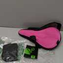 Zacro Bike Seat Cushion - Gel Padded Bike Seat Cover for Men Women Comfort, Extra Soft Exercise Bicycle Seat Compatible with Peloton, Outdoor & Indoor Bike Saddles (Pink)