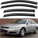 Window Visors Rain Guards for 2006-2013 Chevy Impala, Out-Channel Window Vent Wind Deflectors Visors Shades for 2014-2016 Impala Limited