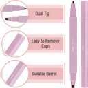 Mr. Pen- Dual Tip Aesthetic Highlighters, 12Pack, Chisel & Fine Tips, Pastel Colors, Cute Assorted Colors, Cute High lighters for School, Highlighter Set