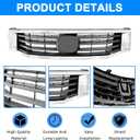 Front Bumper Grille Black With Chrome Mesh Grill For Honda Accord Bumper Upper Grill 2008 2009 2010