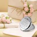 GAOLZIUY Daughter Gifts from Mom, Silver Daughters Compact Mirror, Birthday Gifts for Daughter from Mother for Daughters Birthday, Graduation Wedding Anniversary Christmas