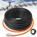 40FT3FT-200FT Pipe Heating Cable for Pipe Freeze Protection, Heat Cable for Water Pipes(Metal and Plastic), Pipe Heat Tape Keeps Water Flowing at -40F 5w/ft, 120V Plumbing fixture