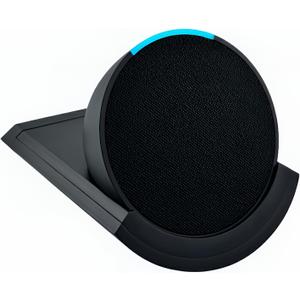 Sintron Wall Mount Shelf for Echo Pop  Compact Smart Speaker Holder with Built-in Cable Management, Space-Saving Design, Compatible with Google Nest & HomePod mini (Black)