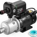 Auto Water Pressure Booster Pump for Home. 110VAC/60HZ, 2/3HP, 1HP, 1.5HP for Whole House, Underground or Surface Water Sources (CHB4-4)