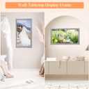 20x40 Wood Frame Gray, Rustic Natural Grey Wooden 40x20in Poster Picture Frame, Distressed 20 x 40inch Woodgrain Gallery Photo Frame with HD Plexiglass, Horizontal Vertical Wall Mounting Display 1pcs
