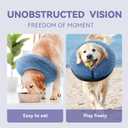 Inflatable Dog Cone Collar - Dog Neck Donut Cone Collar Alternative After Surgery - Soft Cone for Large Medium Small Dogs Cats - Alternative Recovery E Collar (Blue, XL) (Blue, XL)
