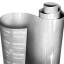 VViViD+ Ultra Gloss Silver Metallic Vinyl Car Wrap Premium Paint Replacement Film Roll with Nano Air Release Technology, Stretchable Protective Cap Liner, Self Adhesive, Indoor Outdoor (6ft x 5ft)