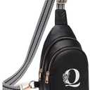 Viverte Crossbody Bags for Women Initial Sling Bag Cross Body Fanny Packs Personalized Gifts for Mom Women Wife