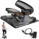 Sportsroyals Stair Stepper for Exercises-Twist/Mini Stepper with Resistance Bands and 330lbs Weight Capacity