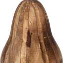 Ganz CB186486 Carved Texture Lines Pear Fruit 3.5 x 3.5 x 6 Inches Durable Wood Decorative Tabletop Figurine Art, Indoor Home Dcor