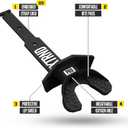 Nxtrnd Two Pro Football Mouth Guard, Permanent Strap, Fits Adult & Youth (Black)