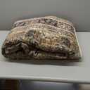 WITSHOCK 8x10 Large Rugs for Living Room - Boho Modern Vintage Moody Retro Antique Neutral - Low Pile Washable Non-Slip - Rug for Bedroom Dining Room Nursery Kids Playroom Indoor Decor, Olive&Brown