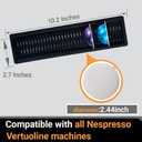 Reusable Vertuo Pods Kit for Nespresso,50 PCSAluminum Foil Lids for Reusable Nespresso Vertuo Pods,1PCS Nespresso Pod drawer Organizer