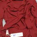 Darong Women's Casual Boat Neck Off Shoulder Long Sleeve Slim Fit Crop Top Going Out Shirts Y2K Tight T Shirts 9026, Wine Red XL