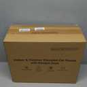 Heated Cat House for Outside, Insulated Weatherproof Heated Outdoor Cat House with Waterproof Eaves & Escape Door, Elevated Outdoor Cat Shelter for Feral Stray Cat (Black Camo, 16.5"x12.6"x16.9")