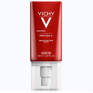 Vichy LiftActiv Peptide-C Face Sunscreen Moisturizer with SPF 30, Anti Aging Face Cream with Peptides & Vitamin C, Skin Brightening for Dark Spots and Age Spots, Moisturizing Sun Protection