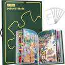 Puzzle Storage Folder with 25 Pockets, Puzzle Organiser for 1000 Pieces, Dustproof, Protective Jigsaw Accessories