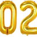 2026 Balloons Gold, 16 Inch 2026 Balloons Number, Large 2026 Balloon Numbers for Graduation Party Decorations, 2026 Balloons Graduation for Class of 2026 Decorations