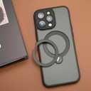 360 Spin Magnetic Stand for iPhone 16 Pro Max Case, [Fit for MagSafe][Military Protection][Full Camera Protection] Adjustable Kickstand iPhone Case for iPhone 16 Pro Max 6.9", Black