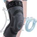 NEENCA Kids Knee Brace Sleeve, Youth Knee Compression Sleeve for Children - Boys & Girls. Child Knee Support with Patella Gel Pad & Side Stabilizers for Knee Pain, Sports, Outdoor (Medium, Black - Single)