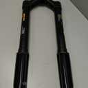 20/26 Inch 5.0 Fat Tire Bike Air Mountain Bike Inverted Suspension Fork, Thru Axle 15 * 150mm MTB Manual Lockout, Rebound Adjustment Straight Tapered Front Forks for Snow Beach E-Bike