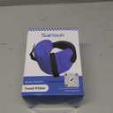 Travel Pillows for Airplanes, Airplane Pillow for Long Flight Car Road Trip, Airplane Head Strap with Sleep Eye Mask, 360 Support Headrest, Stop Bobblehead Travel Neck Pillow, Mottled Black