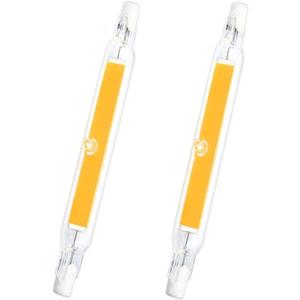 R7s LED Bulbs 118mm 20W LED COB Light Double Ended LED Bulbs 150W Halogen Bulb Replacement Dimmable Warm White 3000K 120V J Type R7s Floodlight J118 Landscape Lights Work Lighting,2 Pack