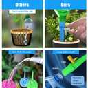 20 Pack Multi Caliber Self Watering Spikes for Plant,Adjustable Plant Dripper,Plant Watering Inserts for Garden,Vacation Plant Waterer Indoor & Outdoor Drip Irrigation
