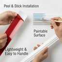 REFGY Peel and Stick Wall Molding Kit, 20"x16" Pre-Cut Wainscoting Panels, Ready-to-Assemble Self-Adhesive Walltrim for Living Room Bedroom Accent Wall Dcor, Paintable & Lightweight Polystyrene