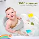 Baby Bath Seat, Infant/Toddler Sit Up Bathtub Seat for 6-12-24 Months, Baby Bath Essentials, Great Shower Gifts for Newborn and New Mothers