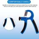 3 x Endless EL-1039 Adjustable Hand Grip Strengthener | Level: 10Kg to 40Kg Resistance | Equipment to Use in Home and Gym | For Forearm & Finger Power Gripper Exercises | Color: Assorted