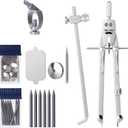 Mr. Pen- Professional Metal Compass with Wheel, Lock and Extension Bar for Geometry, Drafting, Math, Drawing, Compass for Geometry, Tool for Drawing Circles, Drawing Compass