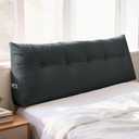 Shuyeon Headboard Pillow Twin, Wedge Pillow Headboard for Dorm, Green