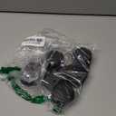 Uxcell 1.6" Dia Wheel 1" U-Clamp Top Rotatable Universal U Bracket Swivel Brake Caster Black 4pcs