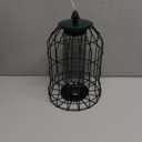 Squirrel-Proof Bird Feeder-Outdoor Cage-Type Mesh Peanut Hanging Bird Feeder for Small Wild Birds- Chew-Resistant and Weatherproof(Green)